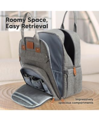 Rove Diaper Bag with Changing Pad, Waterproof Baby Bag, Travel Diaper