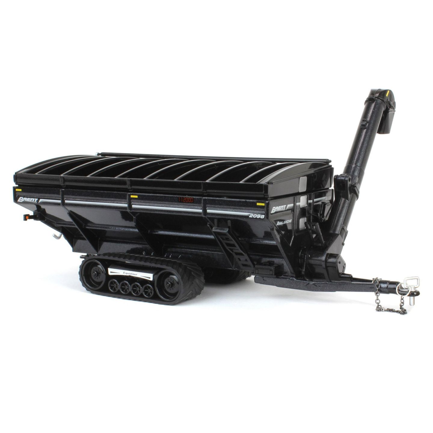 Детская игрушка Spec Cast 1/64 Brent 2098 Grain Cart with Equalizer Tracks, Metallic Black — фото 2