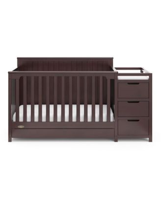 Hadley 5-in-1 Convertible Crib and Changer with Drawer (Espresso)