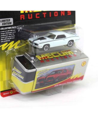 1/64 1970 Mercury Cougar Eliminator White Mecum Storage Tin