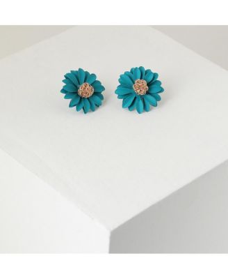 Women's Sunflower Stud Earrings