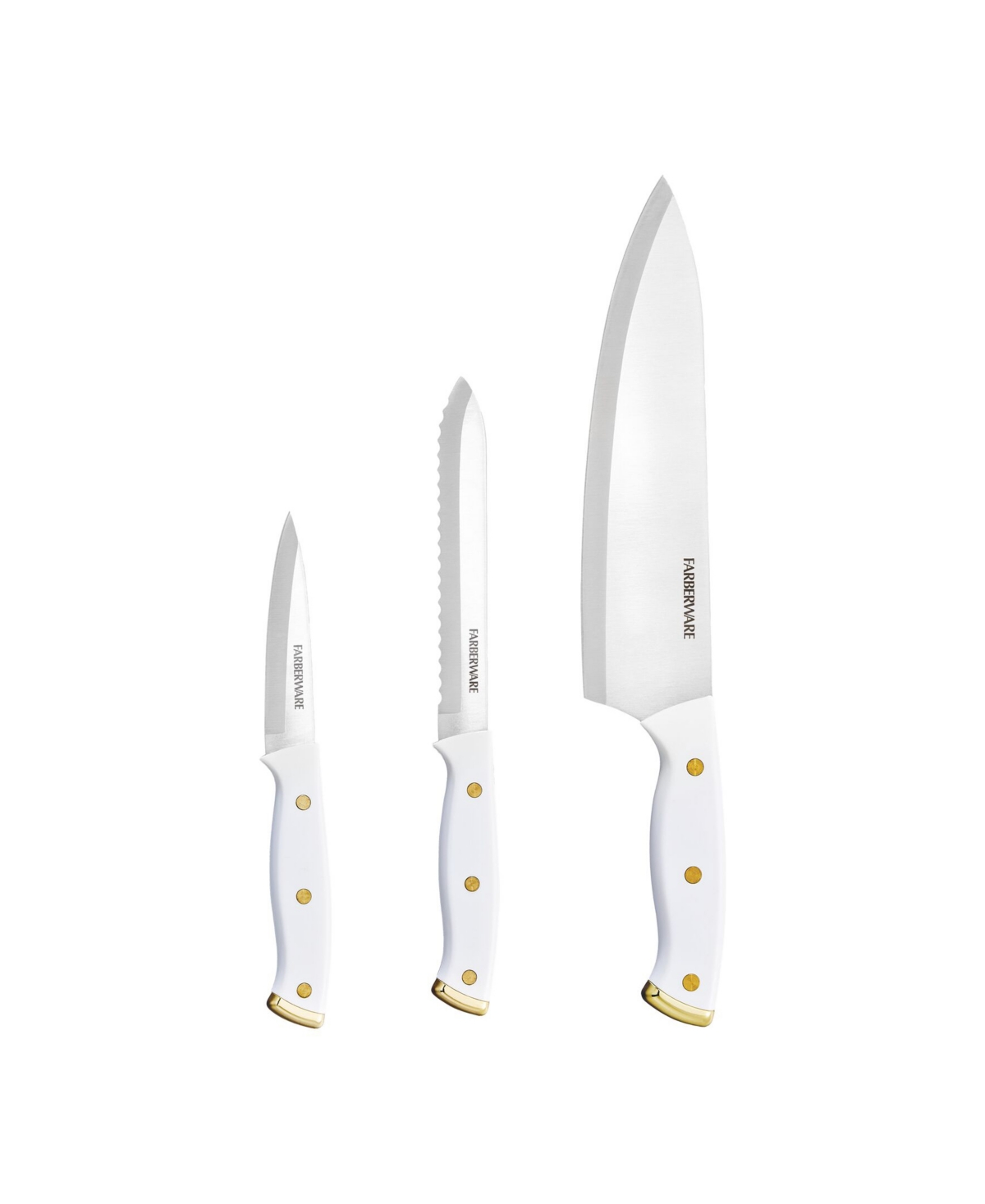 Farberware Triple Rivet 3-piece Chef Knife Set