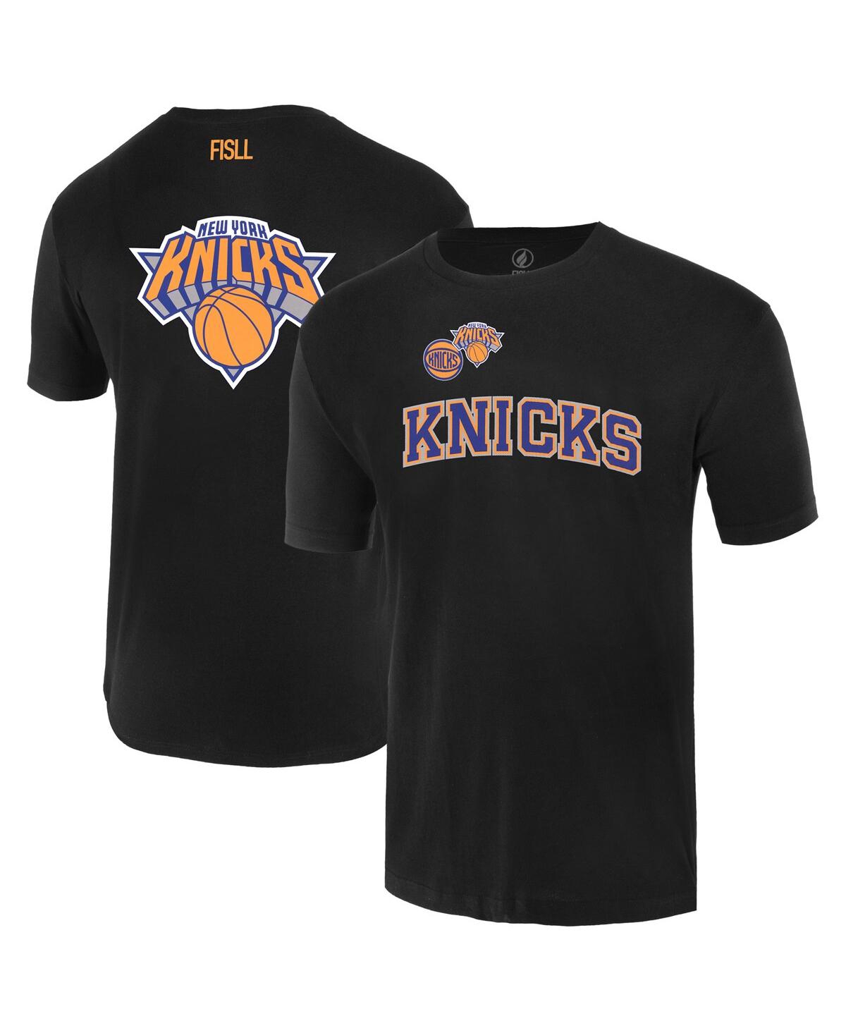 Men's and Women's Black New York Knicks Oversize Logo T-Shirt - Black