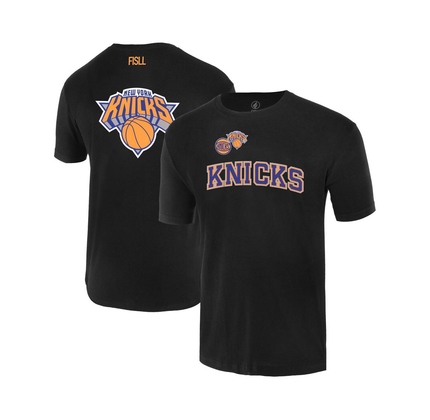 Men's and Women's Black New York Knicks Oversize Logo T-Shirt
