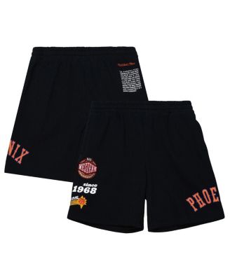 Mitchell & Ness - Men's Black Phoenix Suns Team Origins Fleece Shorts