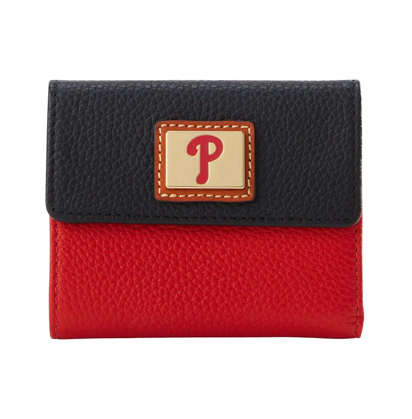 Кошелёк для кредитных карт Dooney & Bourke Philadelphia Phillies с клапаном — фото 1