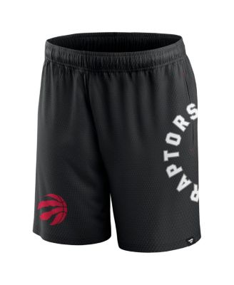Men's Black Toronto Raptors Post Up Mesh Shorts