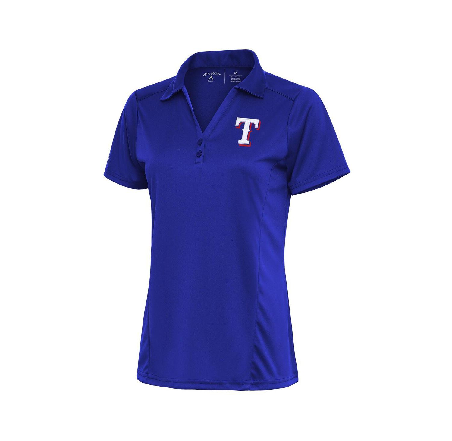 Women's Royal Texas Rangers Logo Tribute Polo Shirt