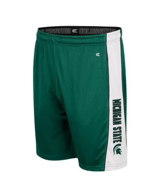 Men's Green Michigan State Spartans Panel Shorts