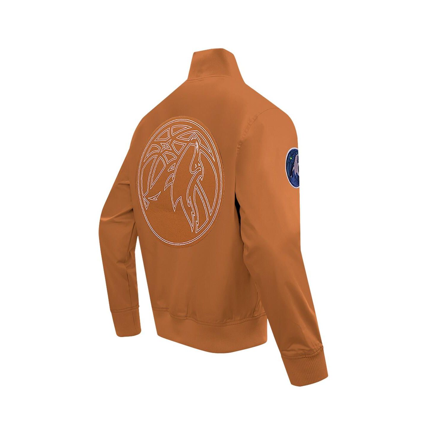 Мужская куртка Pro Standard Brown Minnesota Timberwolves Paint The City Full-Zip — фото 3