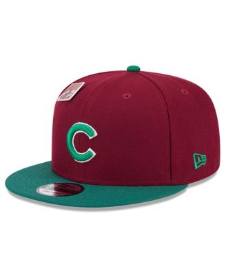 Men's Cardinal/Green Chicago Cubs Strawberry Big League Chew Flavor Pack 9FIFTY Snapback Hat