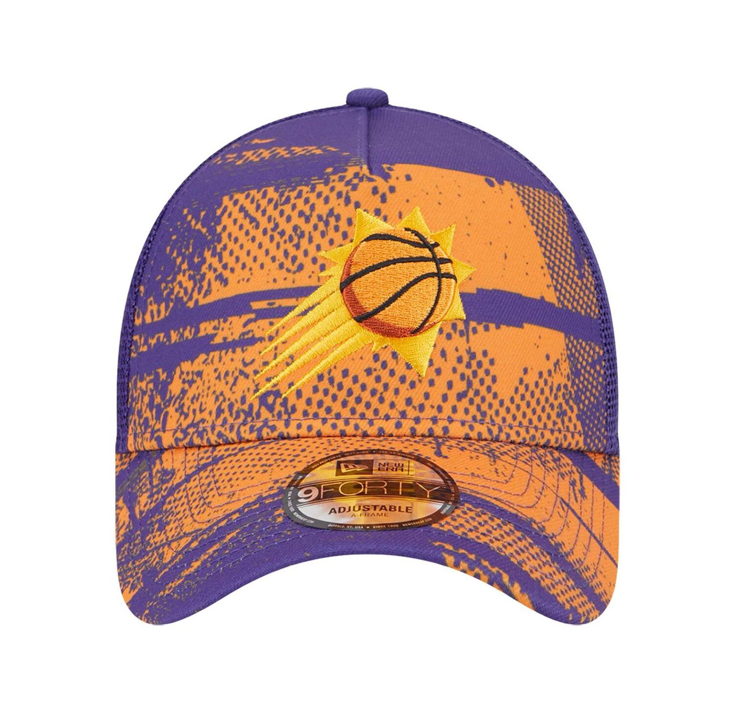 Men's Purple/Orange Phoenix Suns Tip Off A-Frame Trucker 9FORTY Adjustable Hat