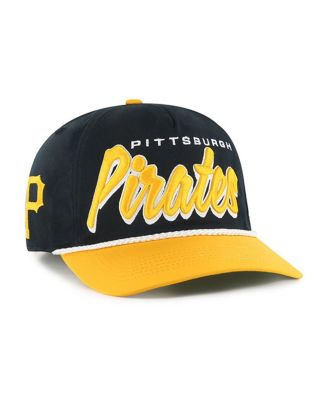 '47 Brand - Men's Black Pittsburgh Pirates Drop Shadow Rope Hitch Adjustable Hat