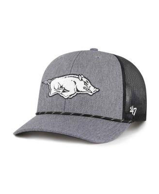 '47 Brand - Men's Gray Arkansas Razorbacks Carbon Rope Adjustable Hat