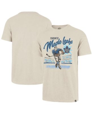 '47 Brand - Men's Natural Toronto Maple Leaf's Hockey Player Golden Age Scrum T-Shirt