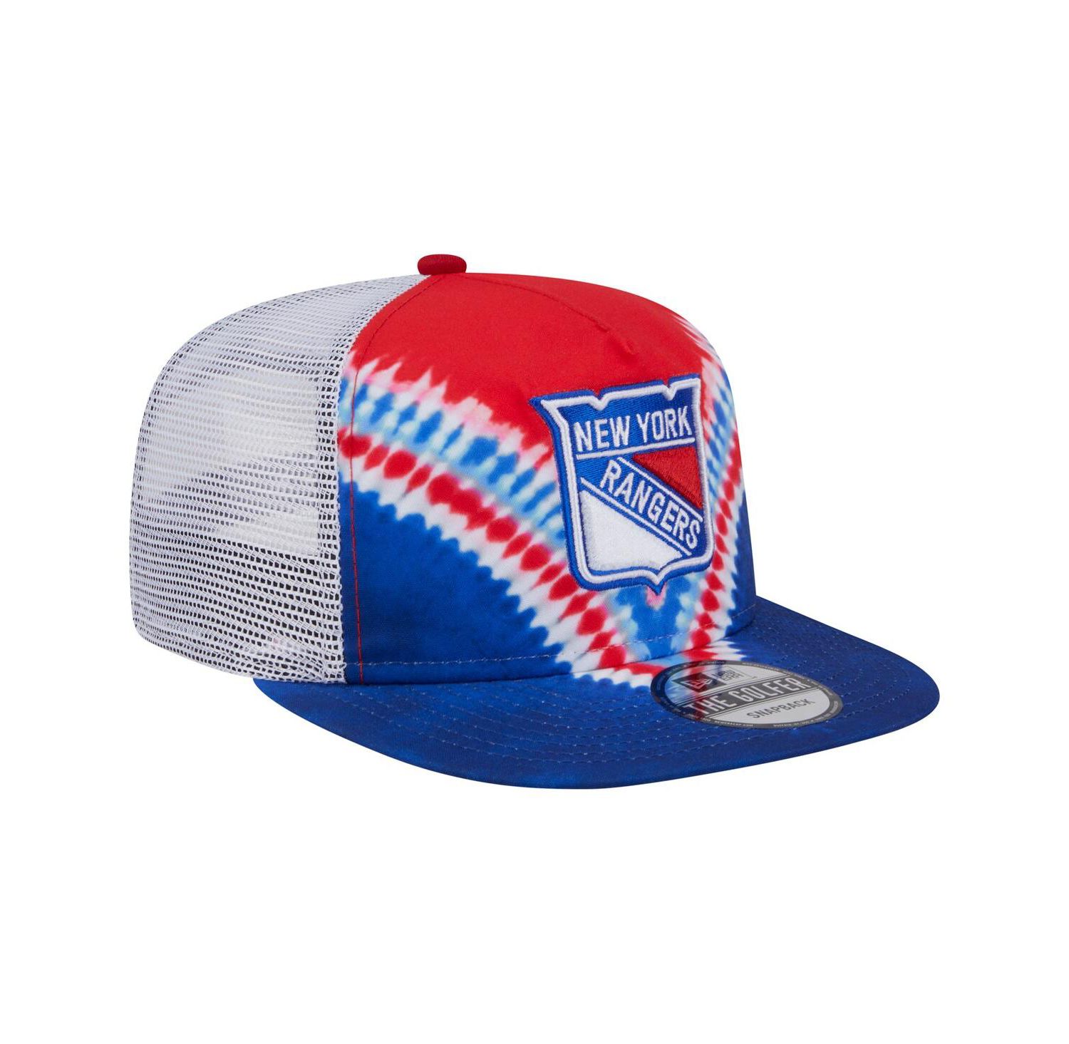Men's Blue/Red New York Rangers Throwback V-Dye Adjustable Golfer Hat