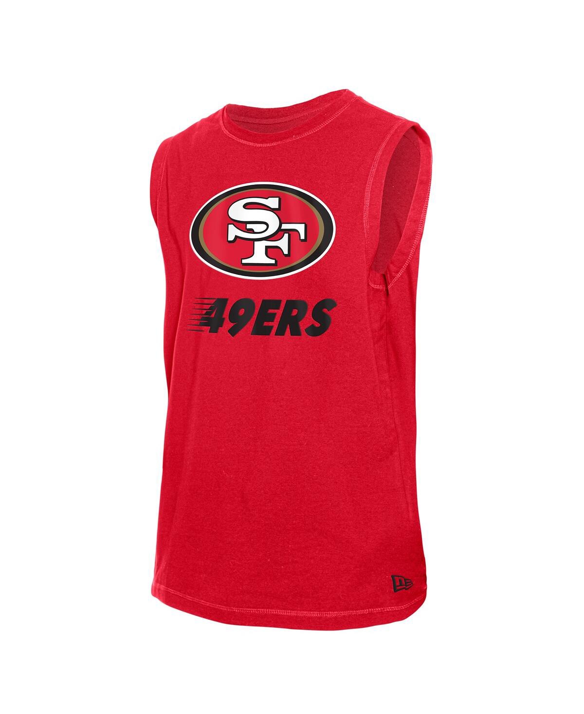 New Era Men's Scarlet San Francisco 49ers Leisure Collection Tank Top