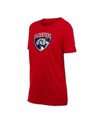 Women's Red Florida Panthers Glam Game Floral T-Shirt