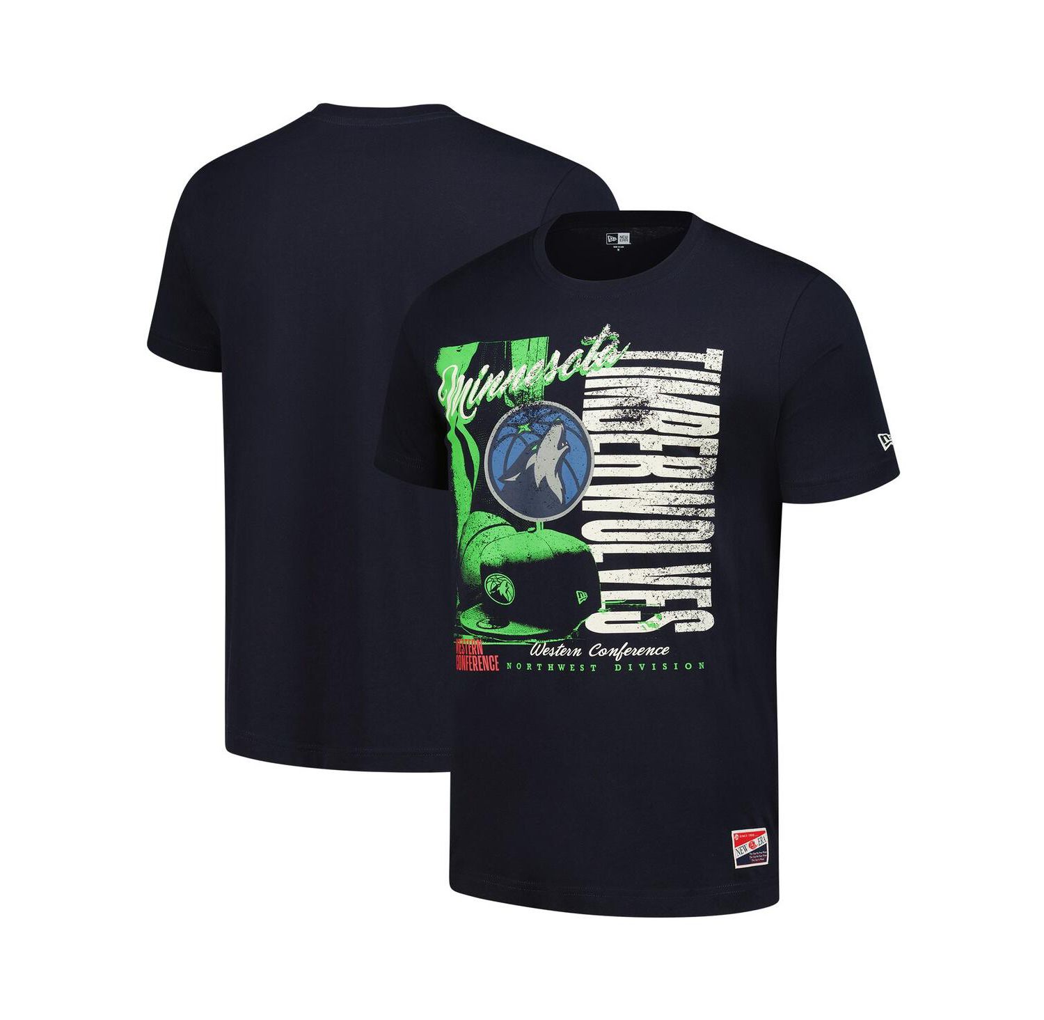 Men's Navy Minnesota Timberwolves Distressed Throwback Vintage Color Pack T-Shirt