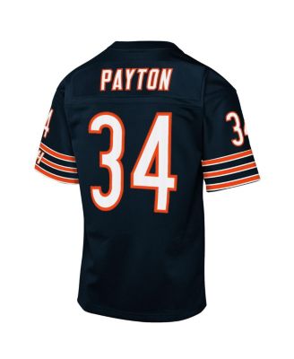Big Boys and Girls Walter Payton Navy Chicago Bears 1985 Throwback Fashion Jersey