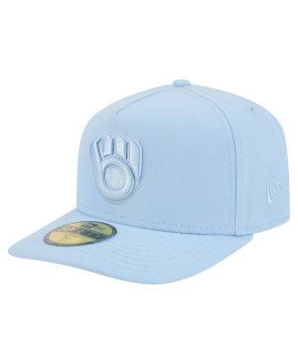 New Era - Men's Light Blue Milwaukee Brewers Color Pack A-Frame 59FIFTY Fitted Hat