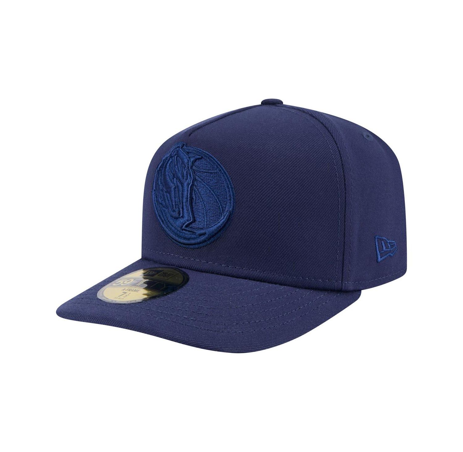 Men's Navy Dallas Mavericks Colorpack A-Frame Pinch Front 59FIFTY Fitted Hat