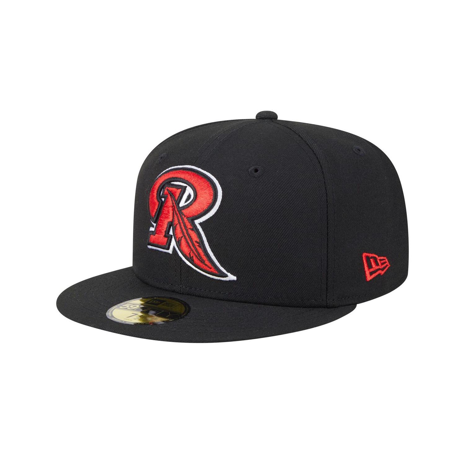 Men's Black Rochester Red Wings Authentic Collection 59FIFTY Fitted Hat