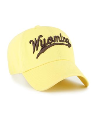Men's Gold Wyoming Cowboys Vault Clean Up Adjustable Hat