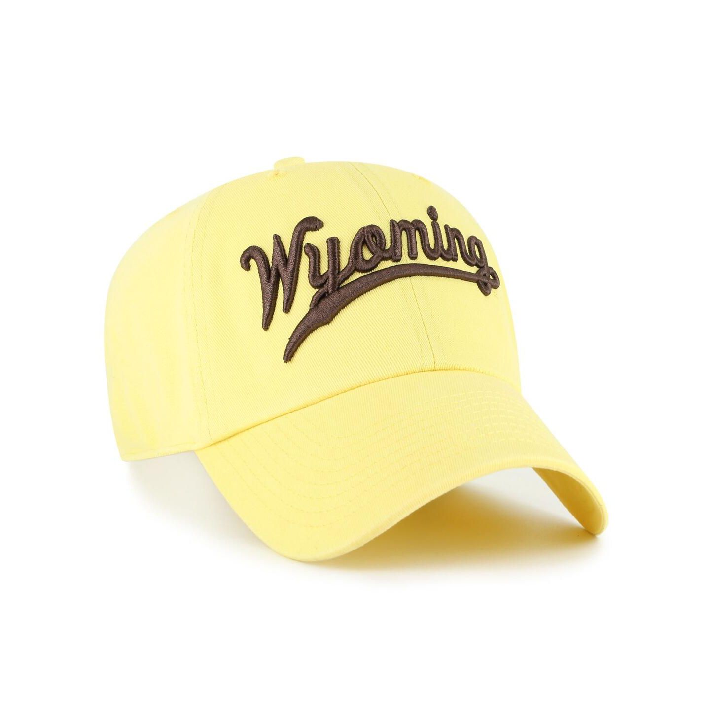 Мужская кепка '47 Brand Gold Wyoming Cowboys Vault Clean Up Adjustable Hat — фото 2