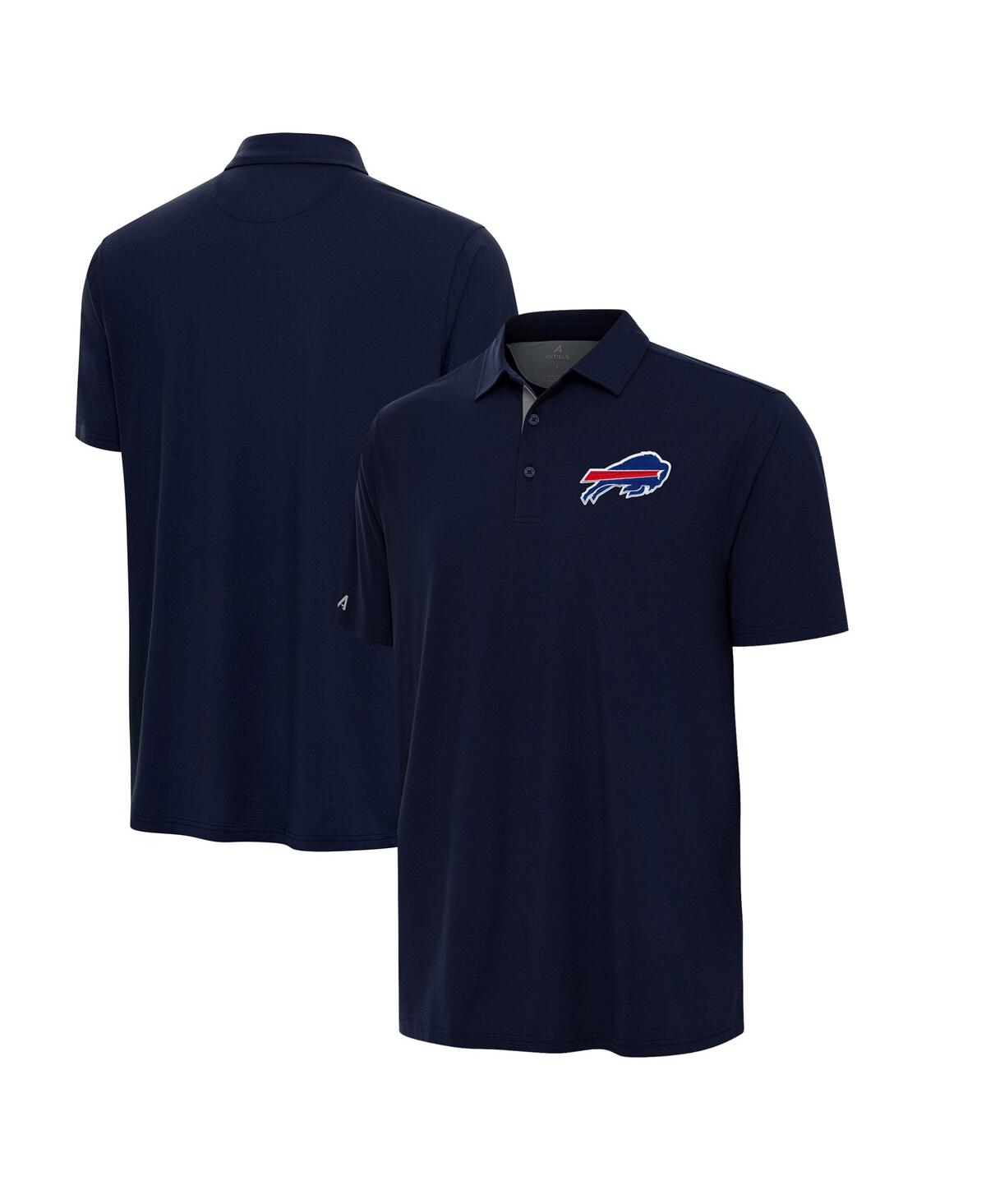 Men's Navy/Gray Buffalo Bills Era Polo Shirt - Navy, Gray
