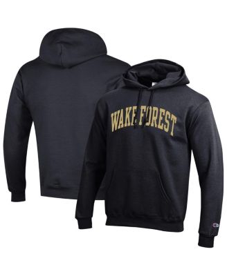 Champion - Men's Black Wake Forest Demon Deacons Basic Arch Fleece Pullover Hoodie