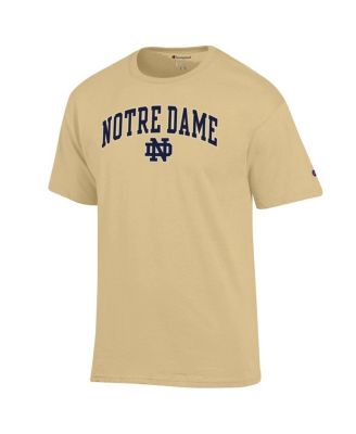 Men's Gold Notre Dame Fighting Irish Arch Over Logo T-Shirt