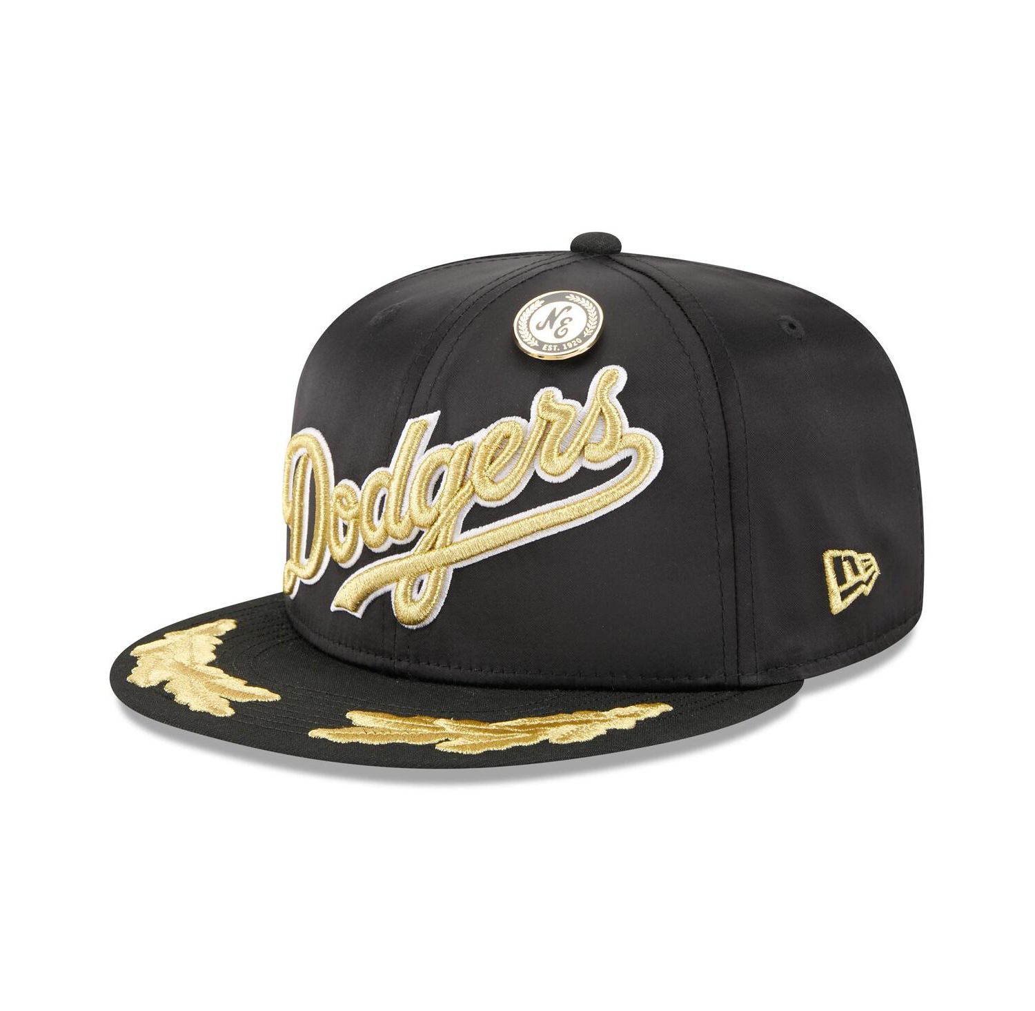 Men's Black Los Angeles Dodgers 2025 59FIFTY Day Gold Leaf 59FIFTY Fitted Hat
