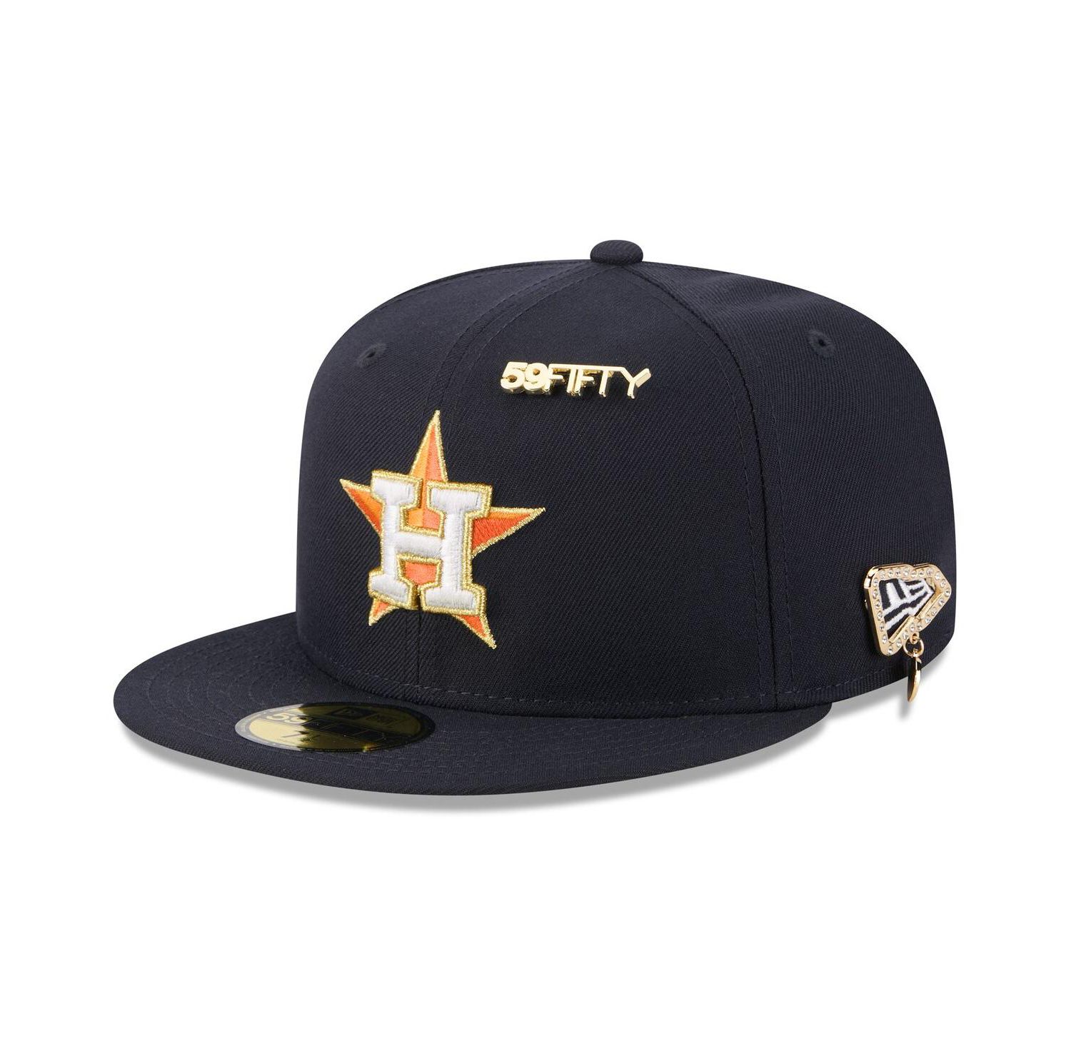 Men's Navy Houston Astros 2025 59FIFTY Day 59FIFTY Fitted with Pins Hat