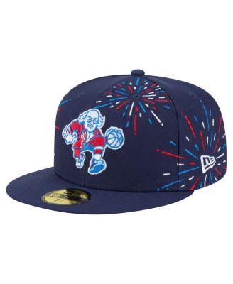 New Era - Men's Navy Philadelphia 76ers Americana Fireworks 59FIFTY Fitted Hat