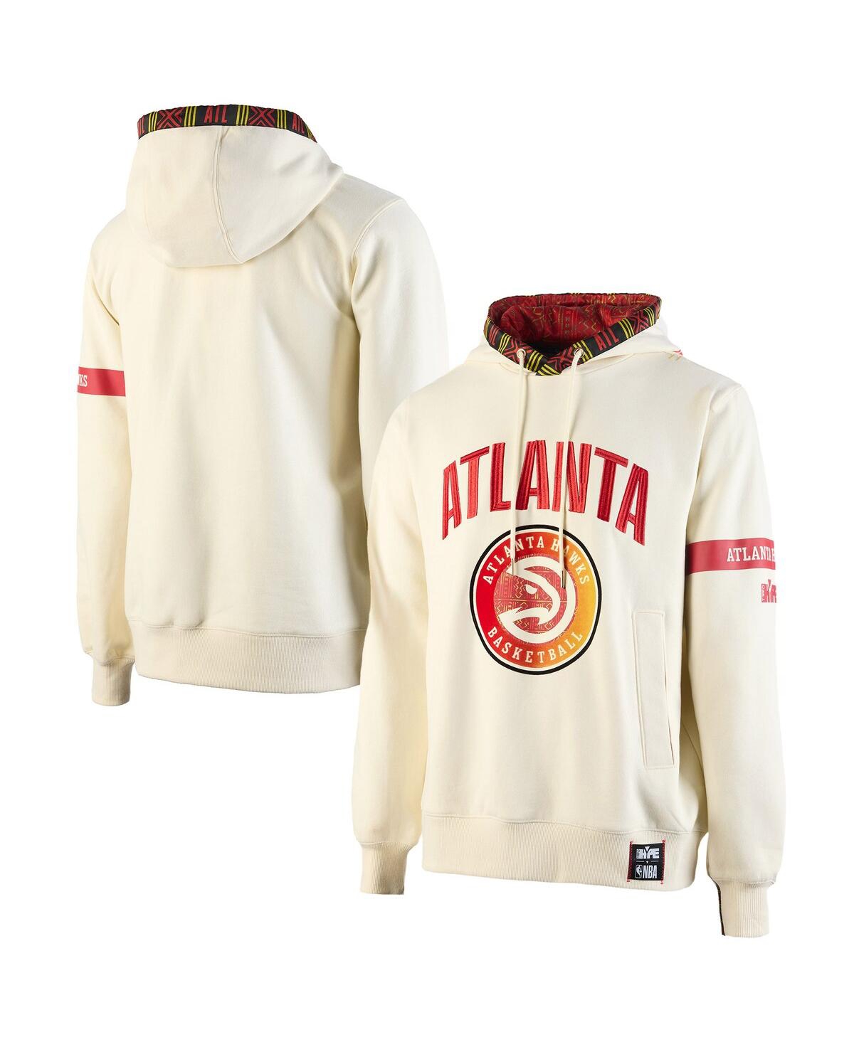x Nba Men's Cream Atlanta Hawks Culture Hoops Collection Premium Pullover Hoodie - Cream