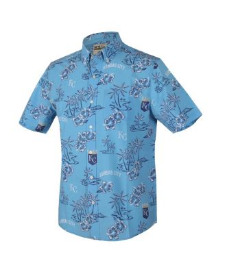 Men's Light Blue Kansas City Royals Kekai Performance Button-Up Top
