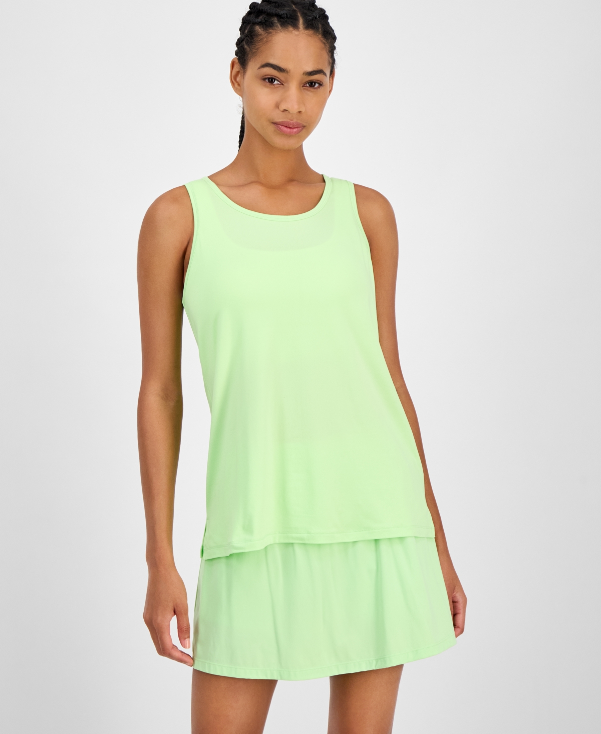 Women's Performance Racerback Muscle Tank Top, Created for Macy's - Silent Breeze
