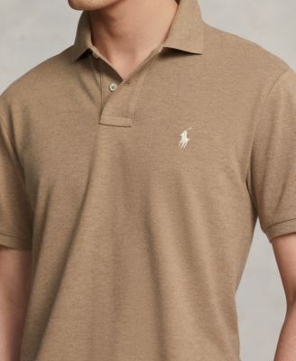 Men's Cotton Custom Slim Fit Mesh Polo Shirt