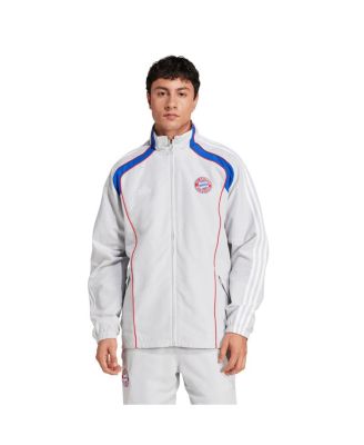 adidas - Men's&nbsp; Silver Bayern Munich Urban Purist AEROREADY Full-Zip Track Jacket