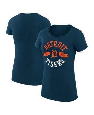 G-III 4Her by Carl Banks - Women's Navy Detroit Tigers City Graphic Fitted T-Shirt