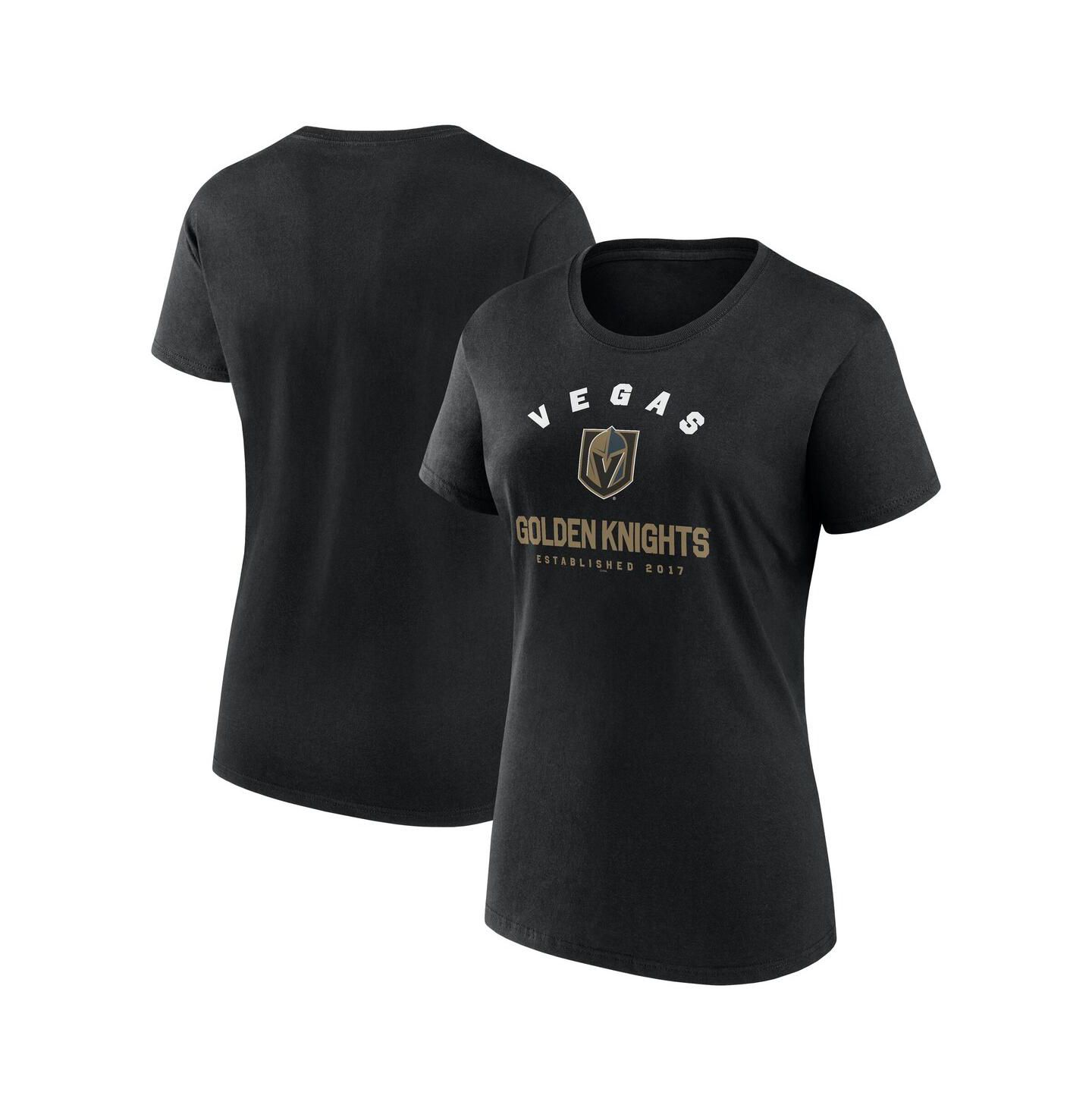 Женская футболка Logo Athletic Black Vegas Golden Knights Unrivaled — фото 1