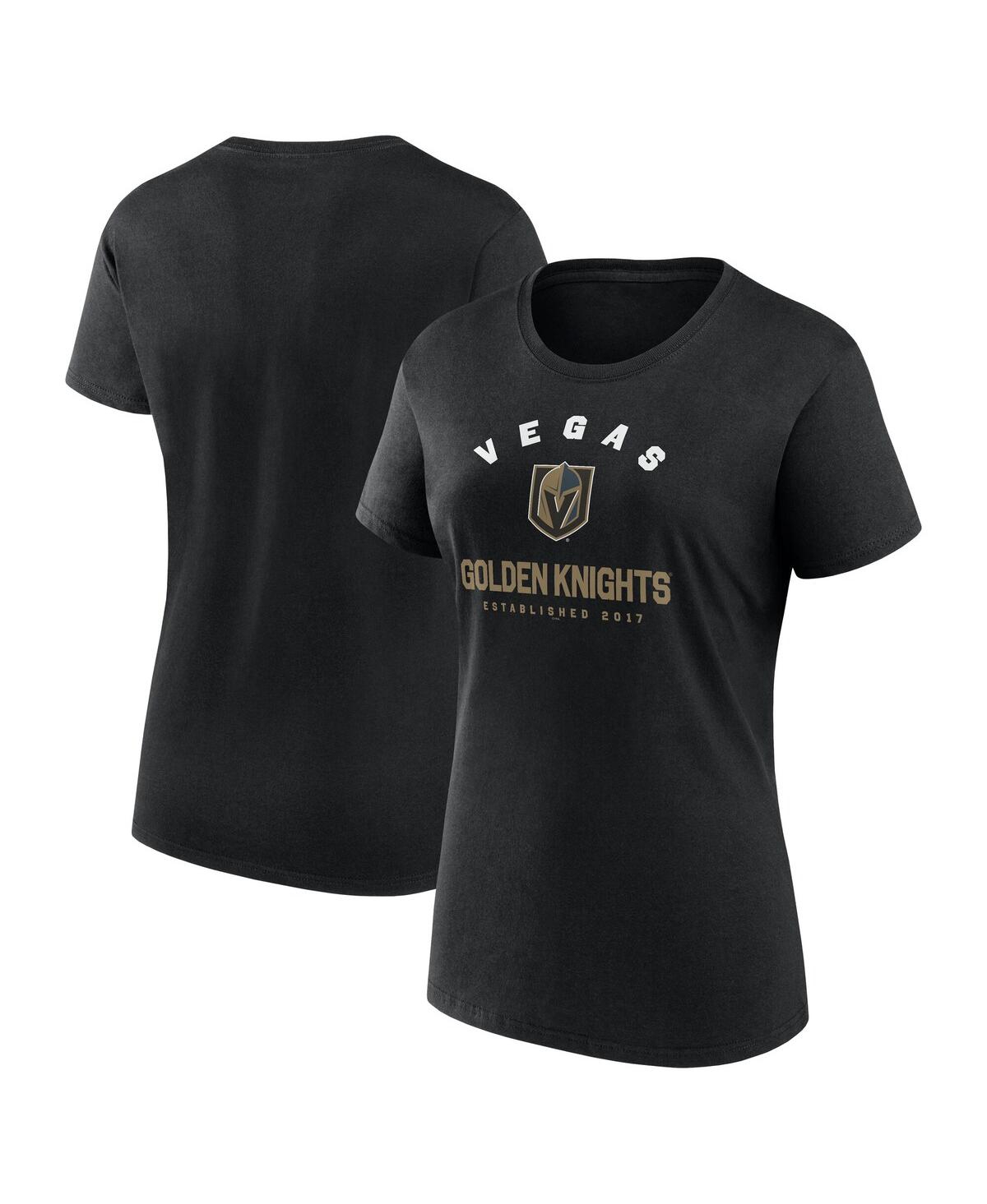 Women's Black Vegas Golden Knights Unrivaled T-Shirt - Black