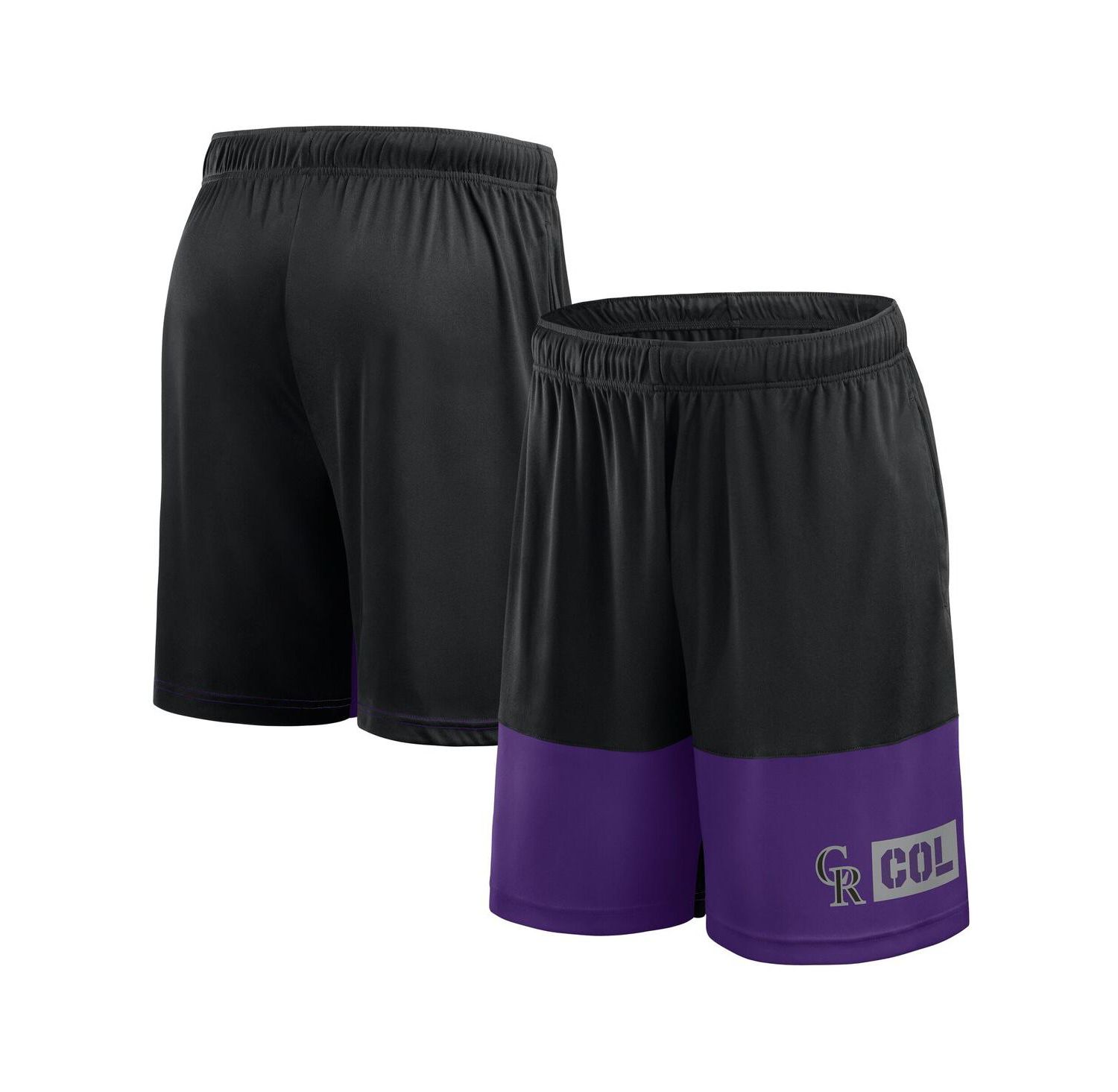 Men's Black Colorado Rockies Best of the Best Shorts