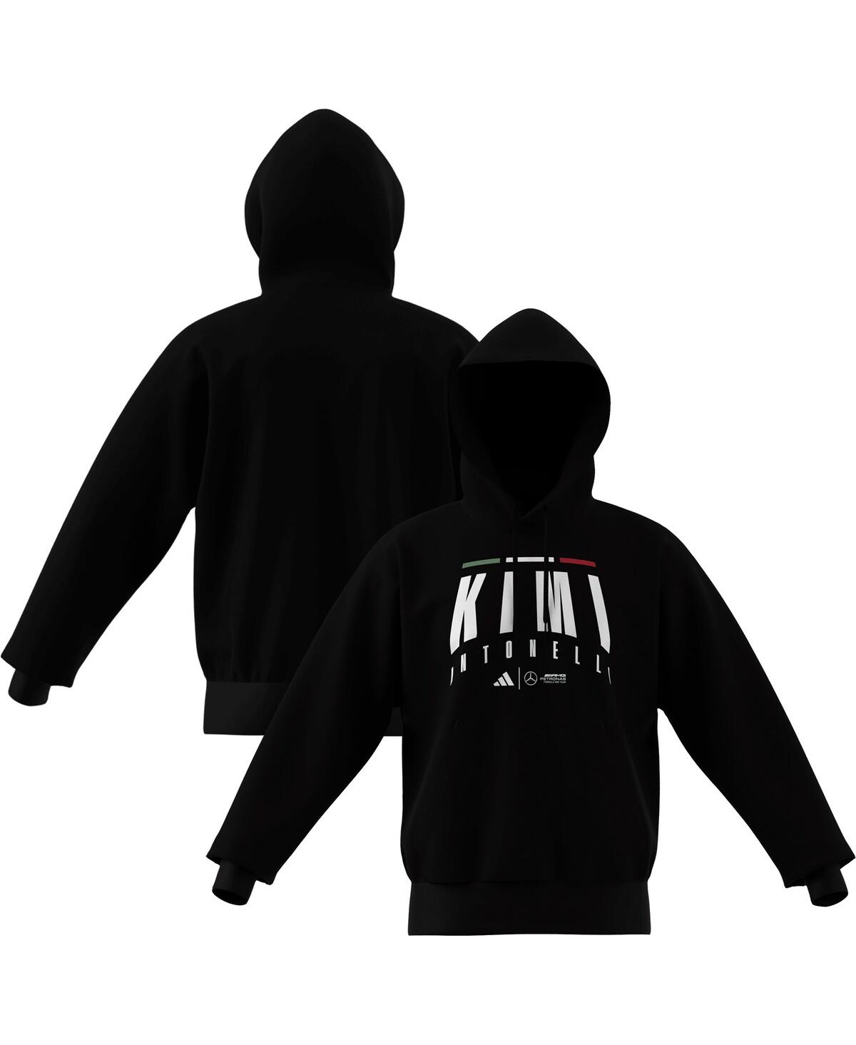 Men's Kimi Antonelli Black Mercedes-amg Petronas F1 Team Driver Wear Pullover Hoodie - Black