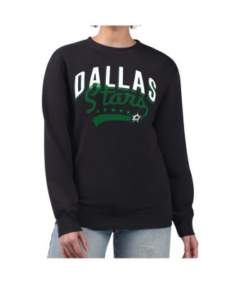 G-III 4Her by Carl Banks - Women's&nbsp;Black Dallas Stars Filigree Team Graphic Fleece Pullover Sweatshirt