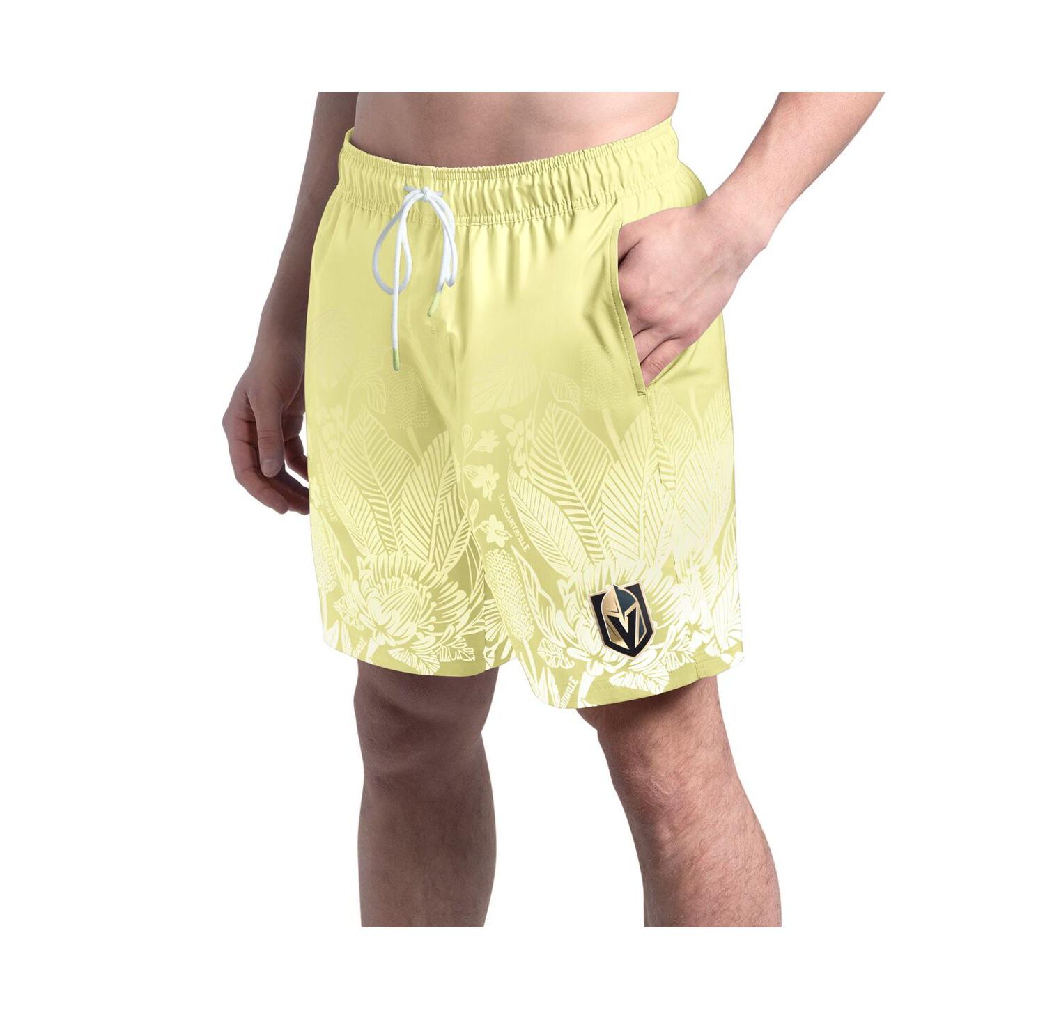 Men's Yellow Vegas Golden Knights Lagoon Fiesta Swim Shorts