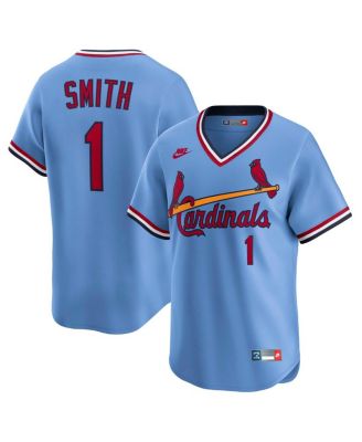 Nike - Men's Ozzie Smith Blue St. Louis Cardinals Throwback Cooperstown Collection Limited Jersey