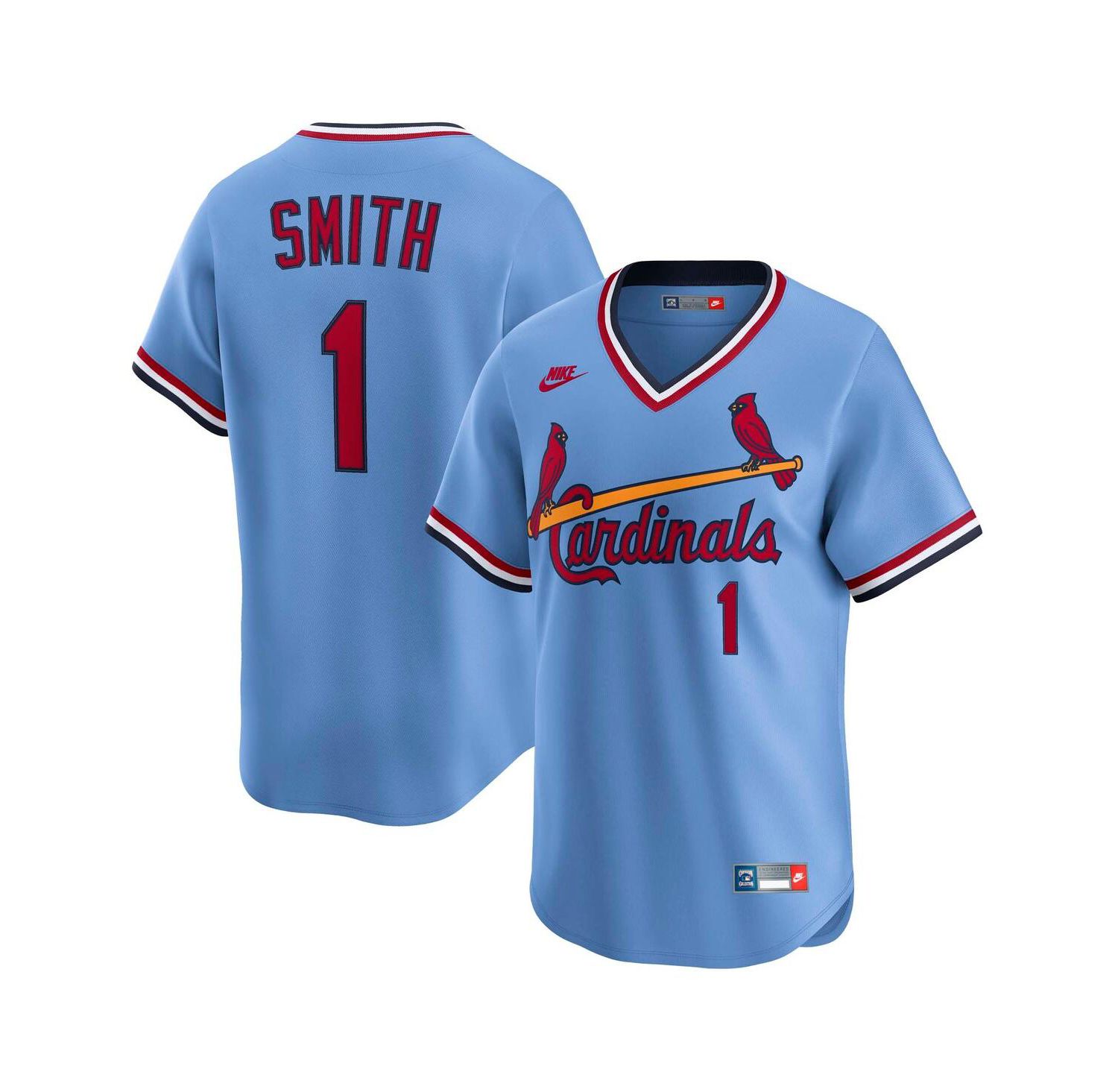 Men's Ozzie Smith Blue St. Louis Cardinals Throwback Cooperstown Collection Limited Jersey