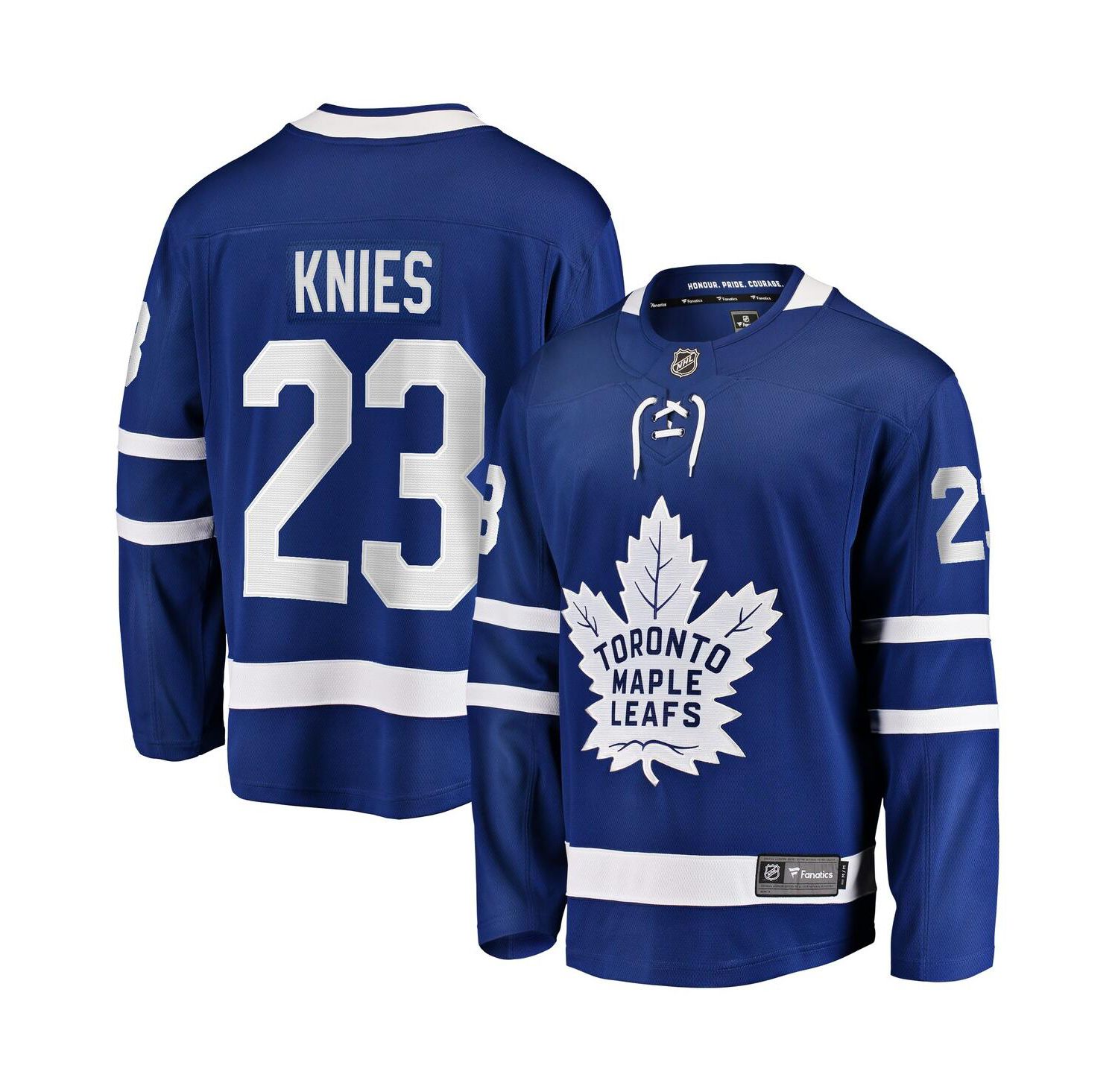 Men's Matthew Knies Blue Toronto Maple Leaf's Home Premier Breakaway Player Jersey